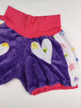 Load image into Gallery viewer, LG patchwork heart fleece bloomers

