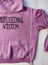 Load image into Gallery viewer, LARGE purple professional victim hoodie
