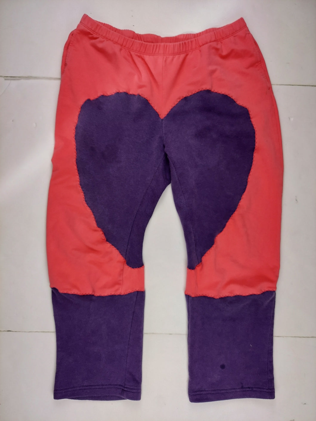 XL recycled heart sweat pants