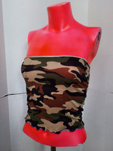 Load image into Gallery viewer, SMALL camo tube top
