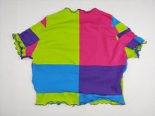 Load image into Gallery viewer, LARGE Rainbow color block baby tee
