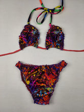 Load image into Gallery viewer, MEDIUM Brazilian splatter paint bikini
