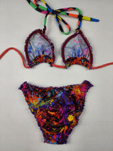 Load image into Gallery viewer, MEDIUM Brazilian splatter paint bikini
