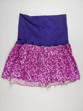 Load image into Gallery viewer, LARGE purple and pink cheetah print ruffle skirt
