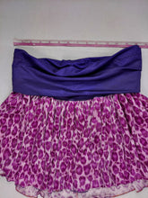 Load image into Gallery viewer, LARGE purple and pink cheetah print ruffle skirt
