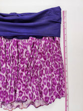 Load image into Gallery viewer, LARGE purple and pink cheetah print ruffle skirt
