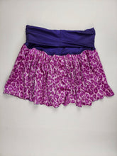 Load image into Gallery viewer, LARGE purple and pink cheetah print ruffle skirt
