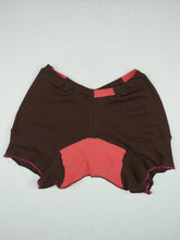 Load image into Gallery viewer, Select size Brown and corral gusset shorts
