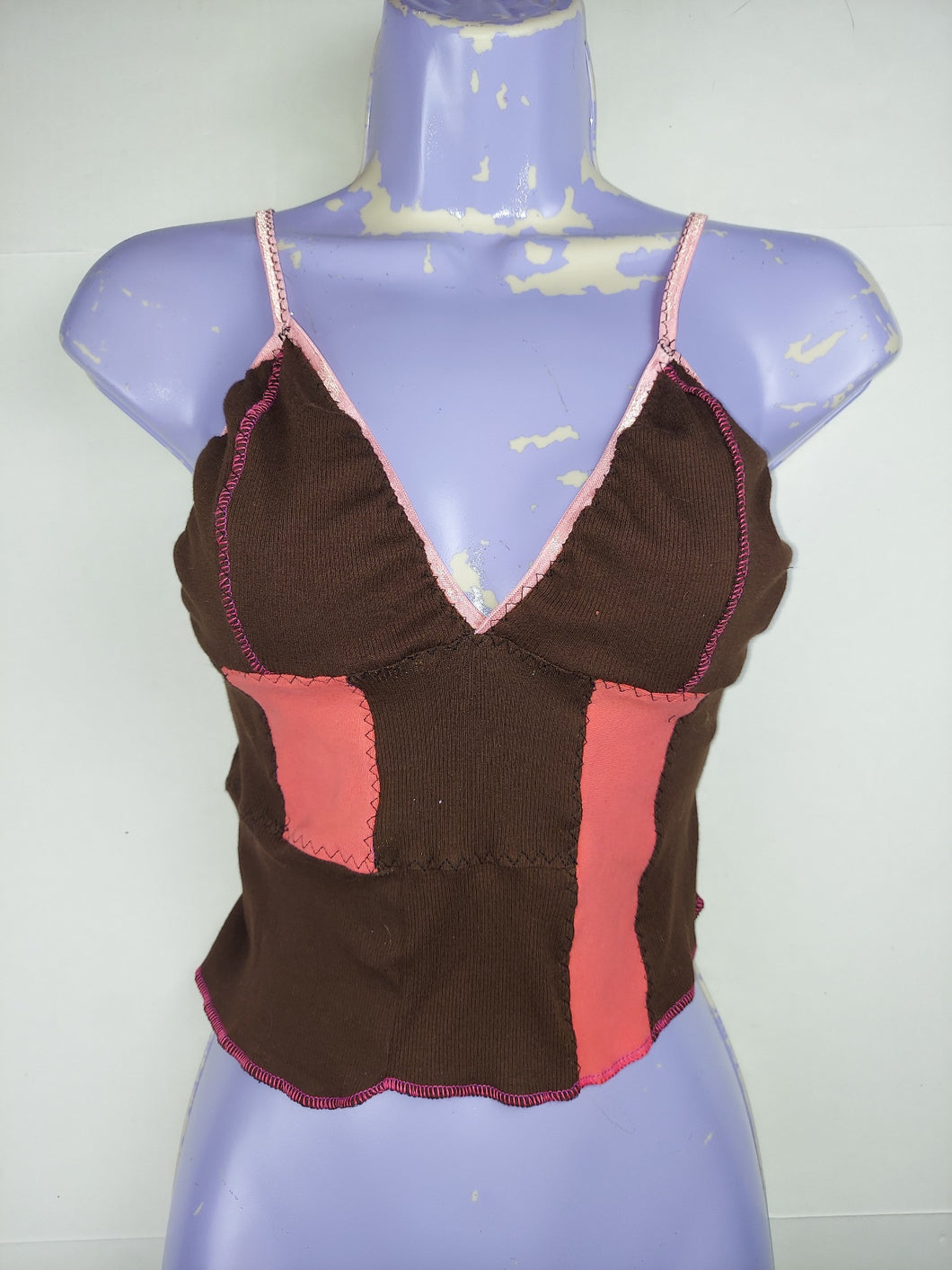 SMALL patchwork cotton camisole