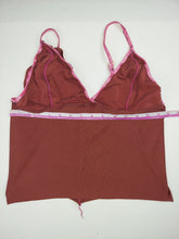 Load image into Gallery viewer, LARGE brown and pink camisole top
