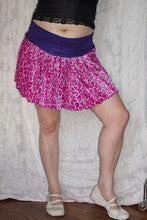 Load image into Gallery viewer, LARGE purple and pink cheetah print ruffle skirt
