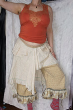 Load image into Gallery viewer, One size small- large coffee dyed eyelet lace skirt
