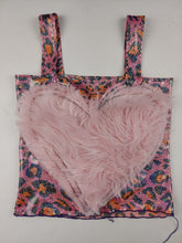 Load image into Gallery viewer, XSMALL cheetah heart fluff top
