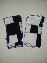 Load image into Gallery viewer, Black and white Patchwork arm warmers
