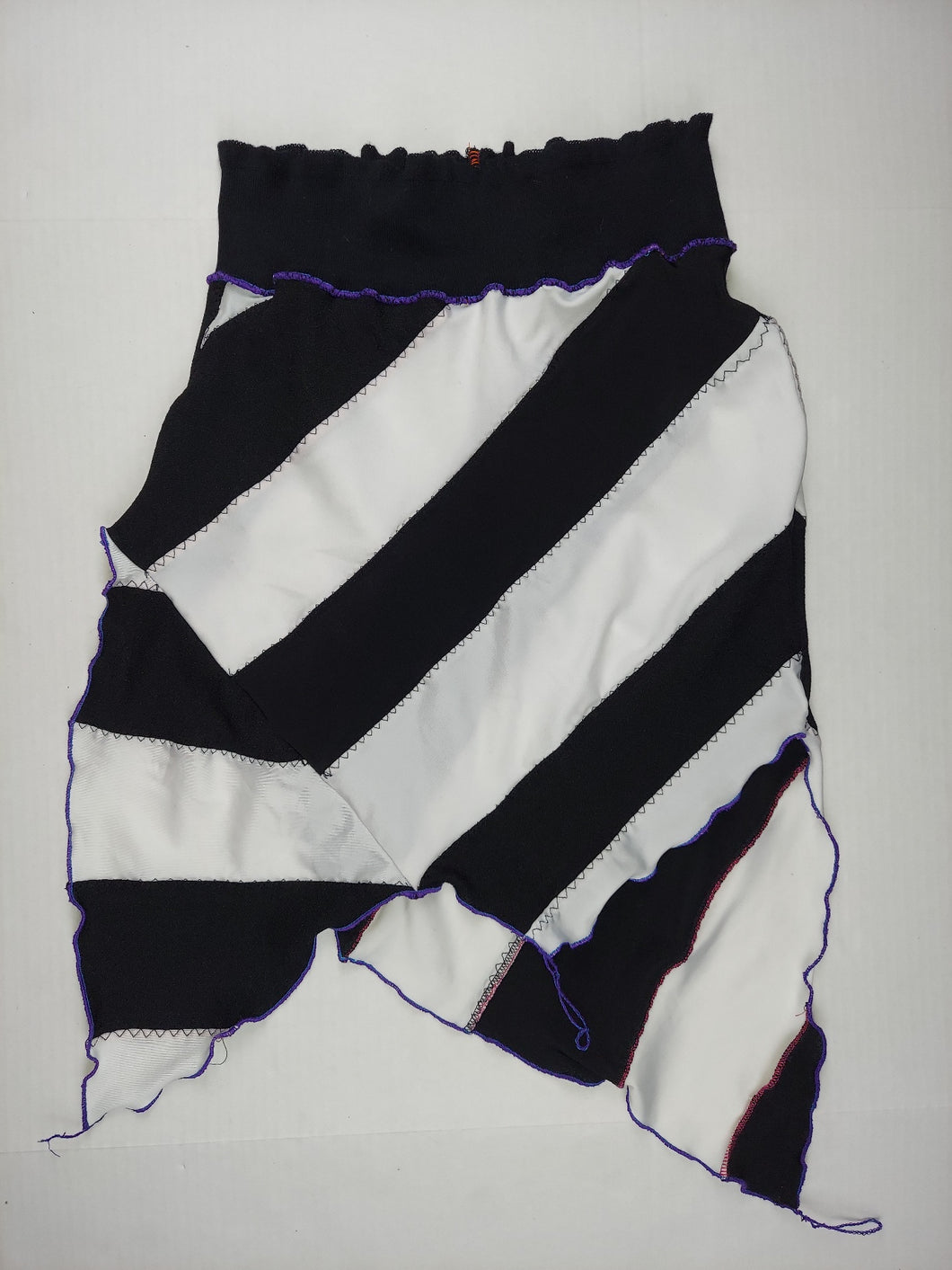 SMALL bias stripe skirt