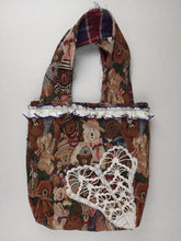 Load image into Gallery viewer, Recycled bear tote bag
