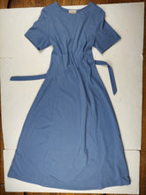 Load image into Gallery viewer, SMALL/ MEDIUM Periwinkle blue maxi dress with princess seam
