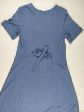 Load image into Gallery viewer, SMALL/ MEDIUM Periwinkle blue maxi dress with princess seam

